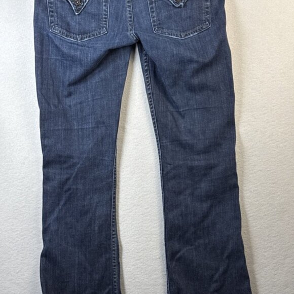 HUDSON Signature Bootcut Jeans Womens Size 29 Flap Pocket Dark Wash Preppy USA - Picture 8 of 15